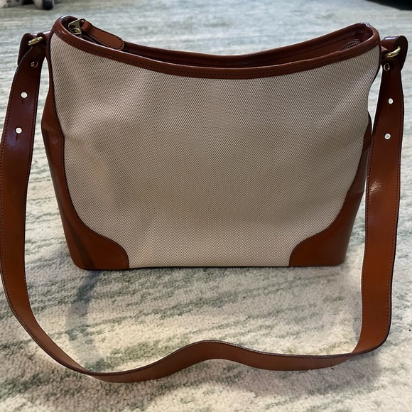 Brahmin Canvas/Leather Shoulder Bag - Picture 2 of 5